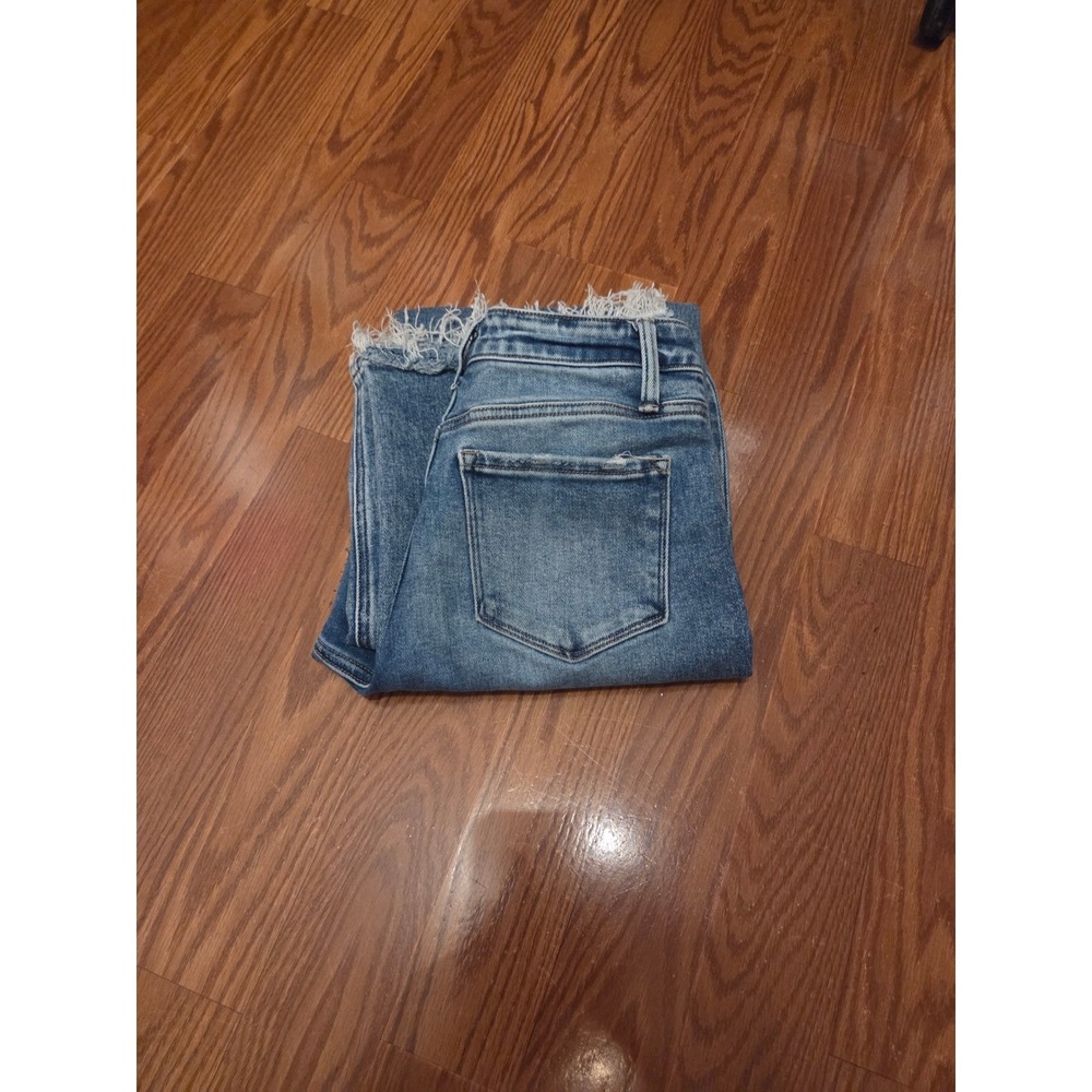 Flying Monkey High Rise Classic Straight Distressed Jeans Blue Size 27 BY4689S